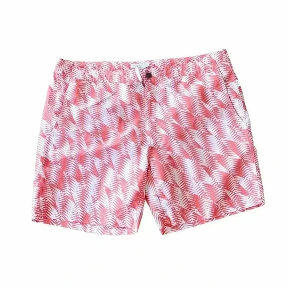 Onia men’s swim trunks orange white size 38 - Picture 1 of 8